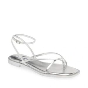 Steve Madden Metallic Silver Sandals